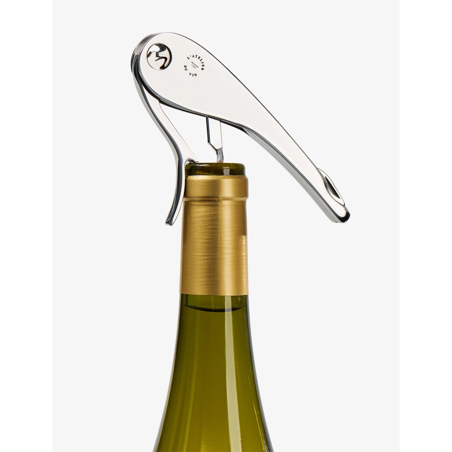 L'Atelier Du Vin steel and rosewood wine corkscrew 12.2cm - British product