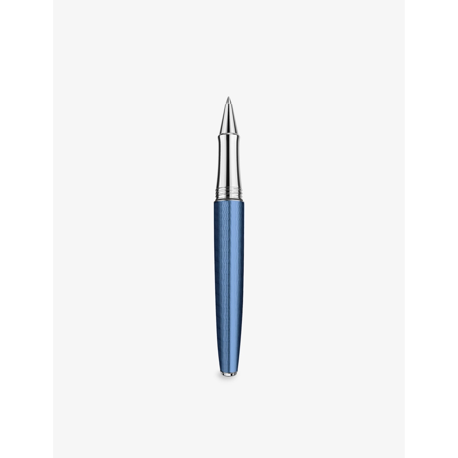 Caran d'Ache Leman rhodium-plated brass roller pen, imported from the UK