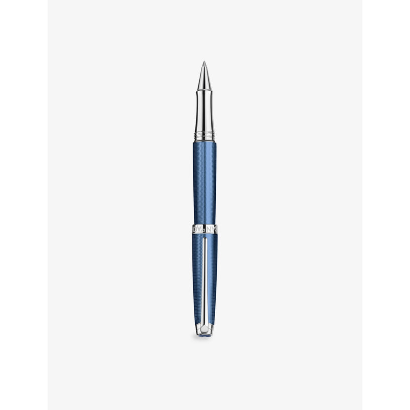 Caran d'Ache Leman rhodium-plated brass roller pen, imported from the UK