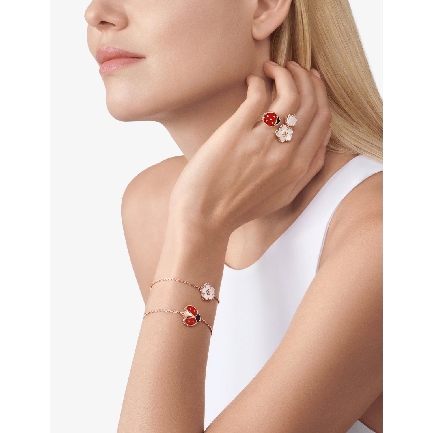 Van Cleef & Arpels ring 18ct rose gold, imported from the UK