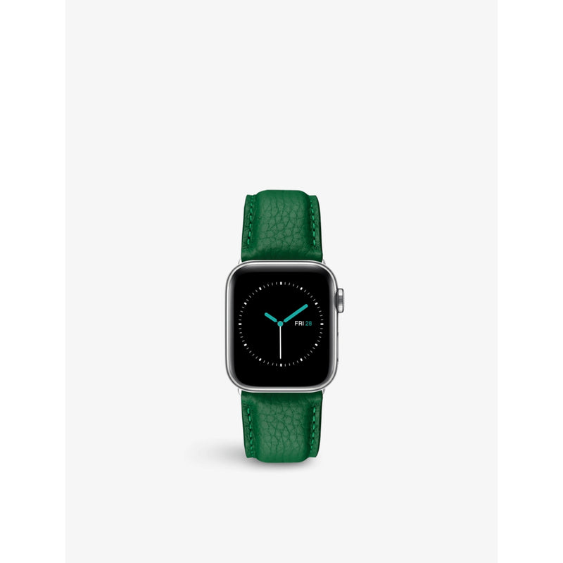 MINTAPPLE grained leather watch strap 44mm - British product