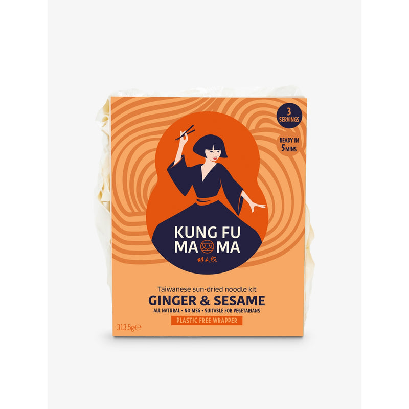Kung Fu Mama ginger and sesame noodle kit 313.5g, imported from the UK