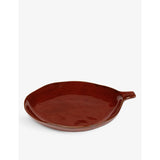 Serax La Mère irregular side-handle stoneware plate 17cm - British product