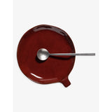 Serax La Mère irregular side-handle stoneware plate 17cm - British product