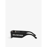 Balenciaga BB0260S rectangle-frame acetate sunglasses, imported from the UK
