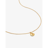 Monica Vinader citrine pendant gold vermeil necklace, imported from the UK