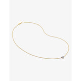 Monica Vinader yellow gold vermeil heart pendant necklace 2.4ct lab-grown diamond, imported from the UK
