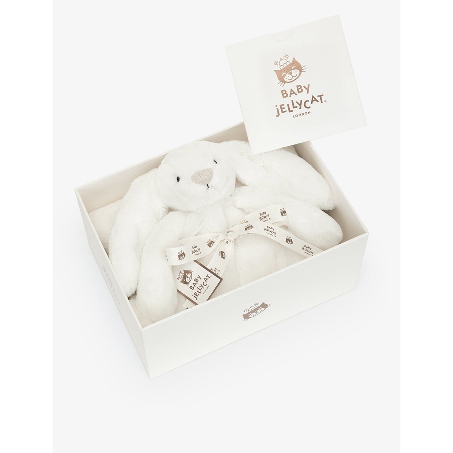 Jellycat Bashful Bunny faux-fur blanket 70cm, UK version