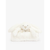 Jellycat Bashful Bunny faux-fur blanket 70cm, UK version