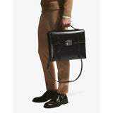 Montblanc leather briefcase with logo plaque, imported from the UK
