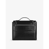 Montblanc leather briefcase with logo plaque, imported from the UK