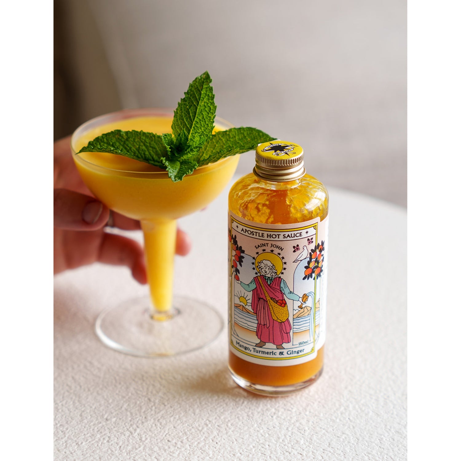 Saint John mango turmeric ginger chutney 150ml, UK version