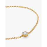 Monica Vinader 18ct gold vermeil diamond bracelet (British brand)