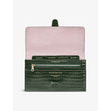 Aspinal of London croc-effect leather travel wallet, UK version