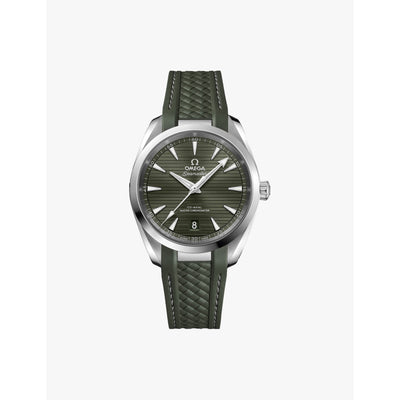 selfridges OMEGA Seamaster Aqua Terra 150m Steel and Rubber Self-Winding Watch 38mm- Buy online at McGrocer