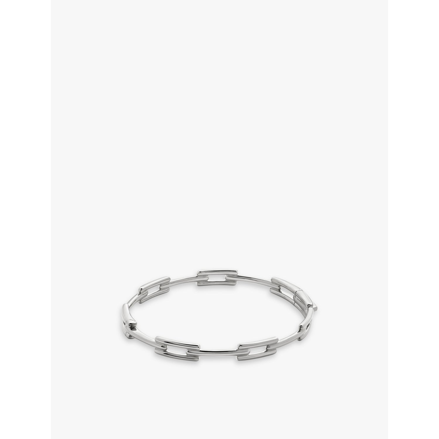 Monica Vinader sterling silver bangle from Signature Link collection (British brand)