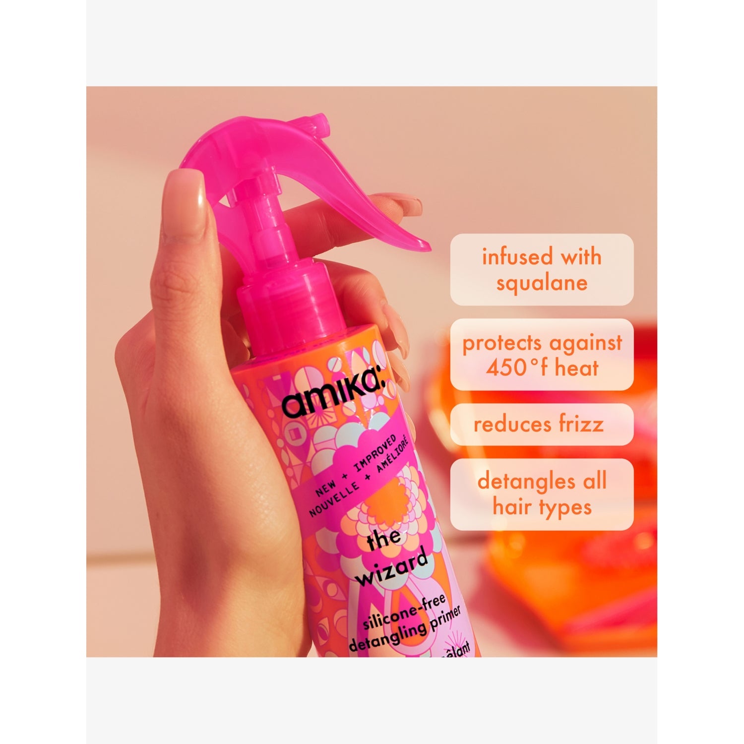amika The Wizard detangling primer 150ml (British brand)
