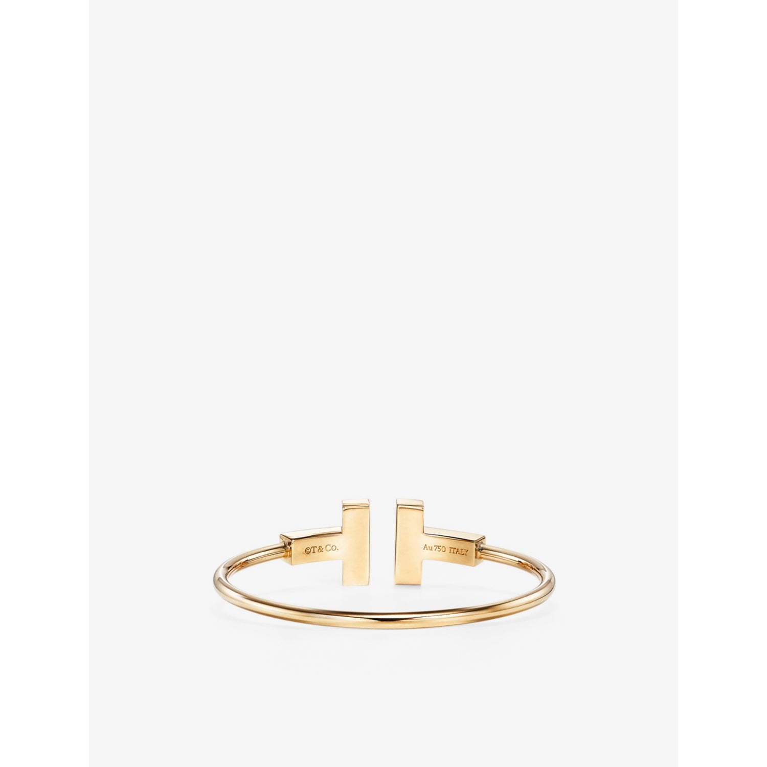 Tiffany & Co. wide wire bracelet 18ct yellow gold - British product