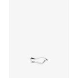 Sif Jakobs rhodium-plated sterling silver wave ring 2mm (British brand)