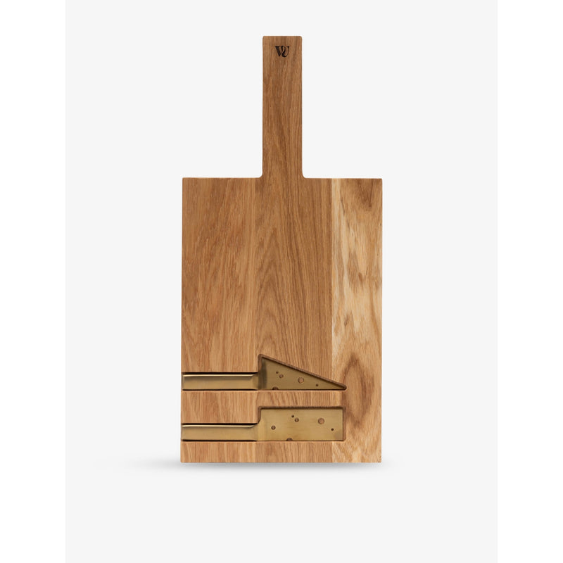 Woodsea cheese board with knives 55cm x 20cm, imported from the UK