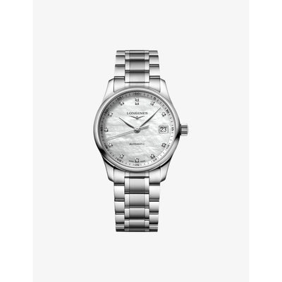 selfridges Longines Master Collection Stainless Steel 0.055ct Diamond Automatic Watch 34mm- Buy online at McGrocer