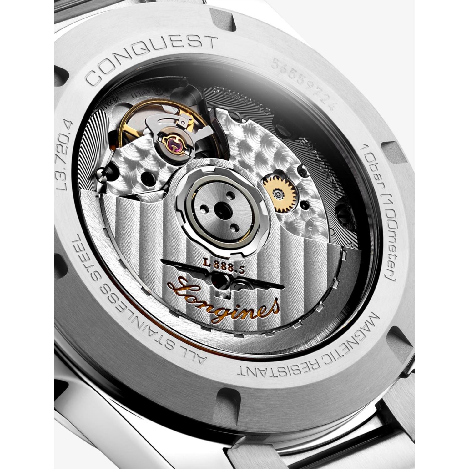 Longines Conquest 38mm stainless steel automatic watch, imported from the UK