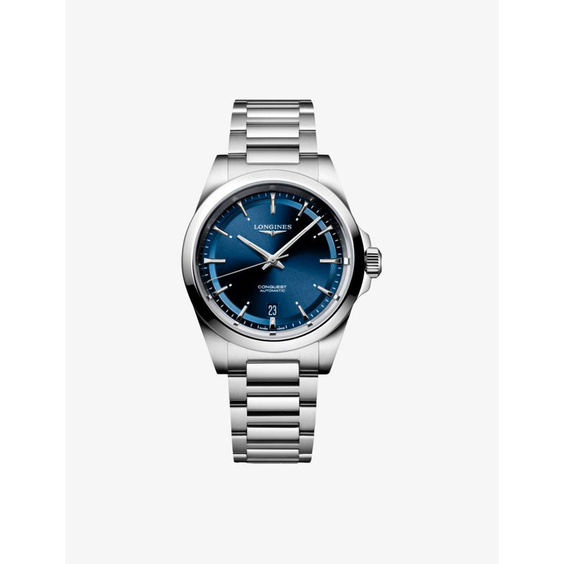 Longines Conquest 38mm stainless steel automatic watch, imported from the UK