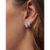Sif Jakobs hoop earrings with cubic zirconia, imported from the UK