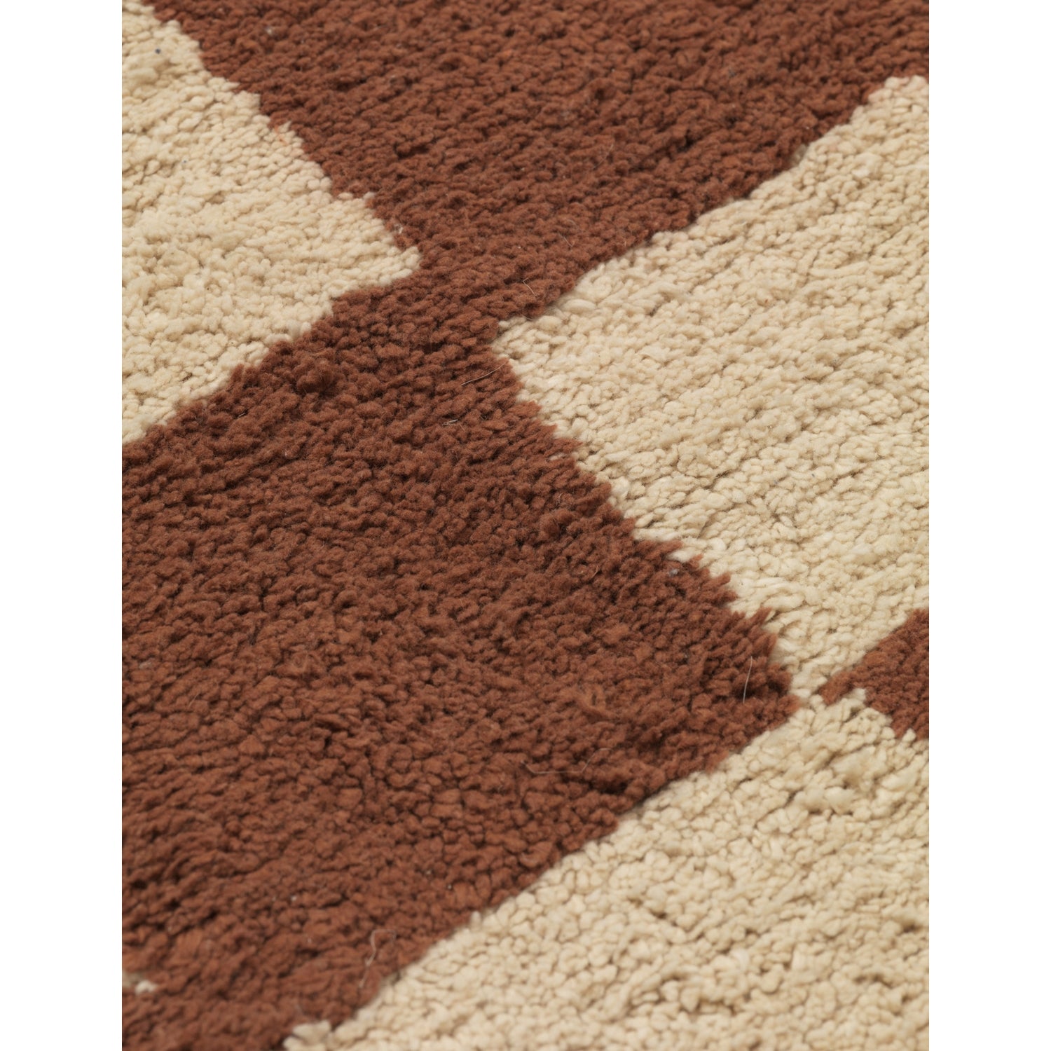 ferm LIVING checked cotton rug 80x150cm (British brand)