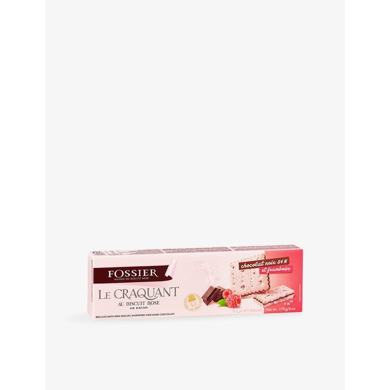 Maison Fossier raspberry chocolate biscuit twins 170g, UK version
