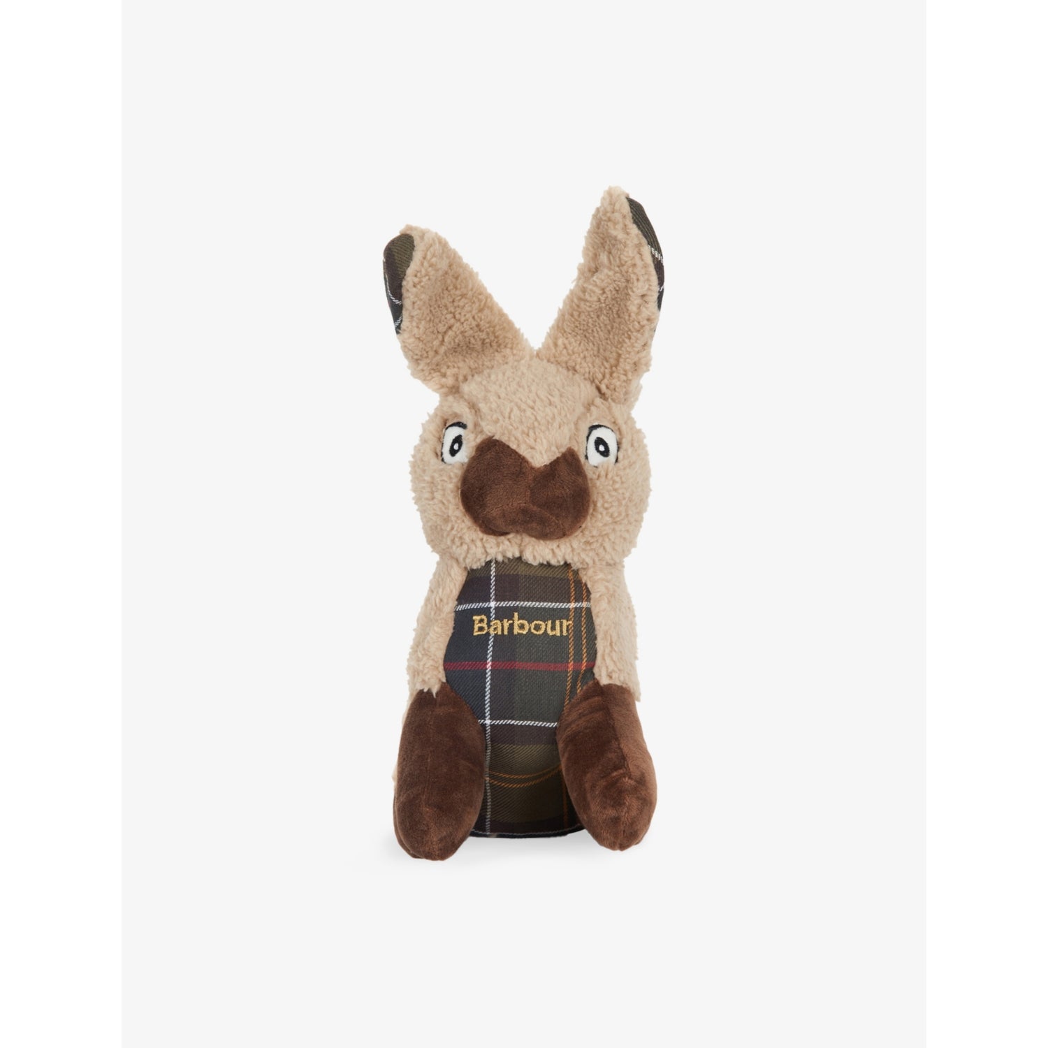 Barbour dog toy rabbit design tartan pattern 20cm (British brand)