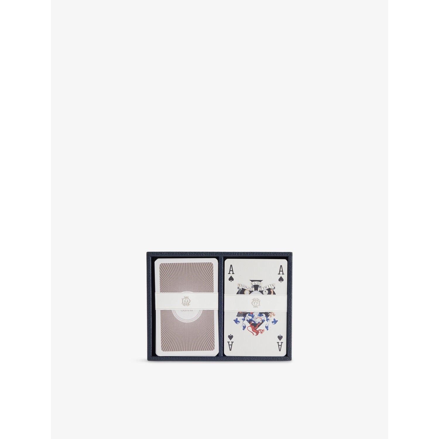 Dunhill playing cards with leather slip (British brand)