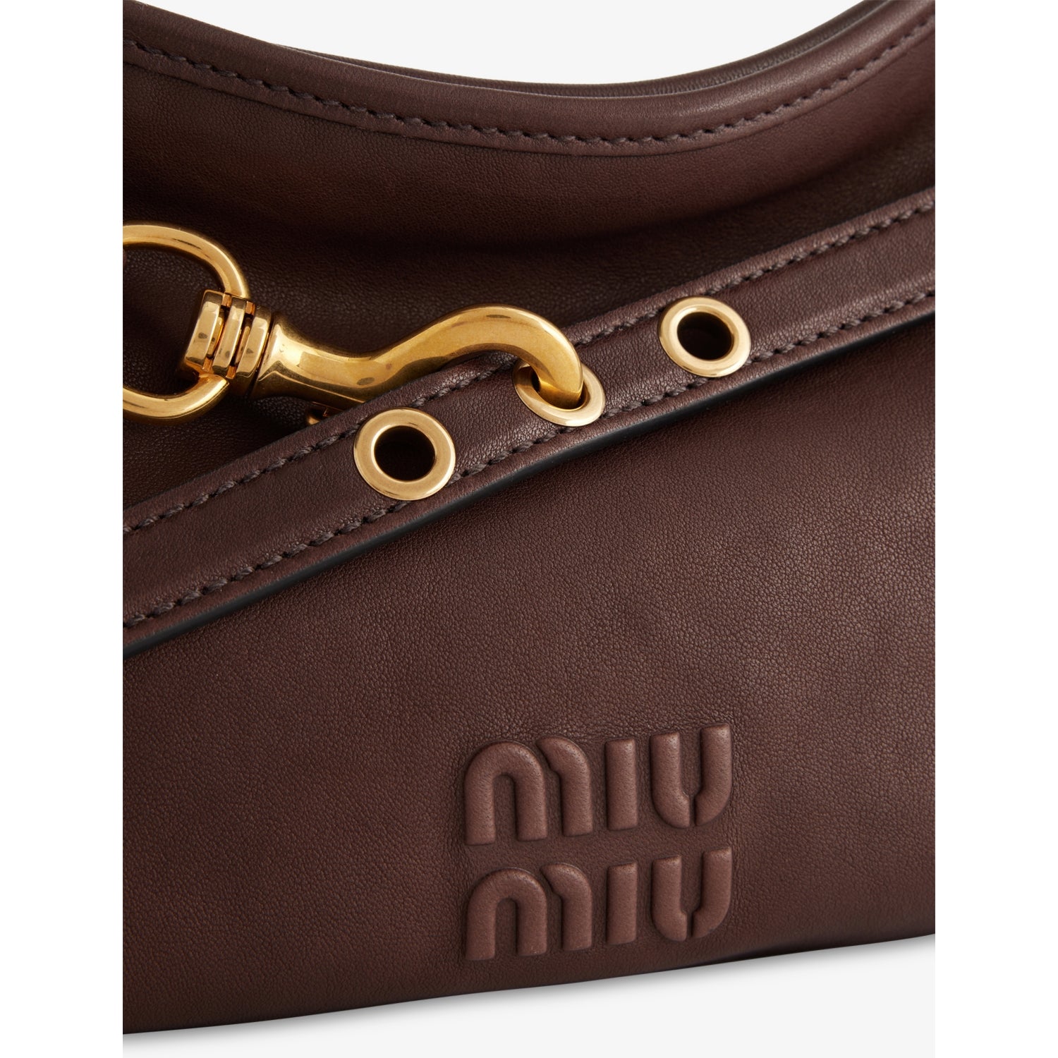 Miu Miu Aventure leather shoulder bag, imported from the UK