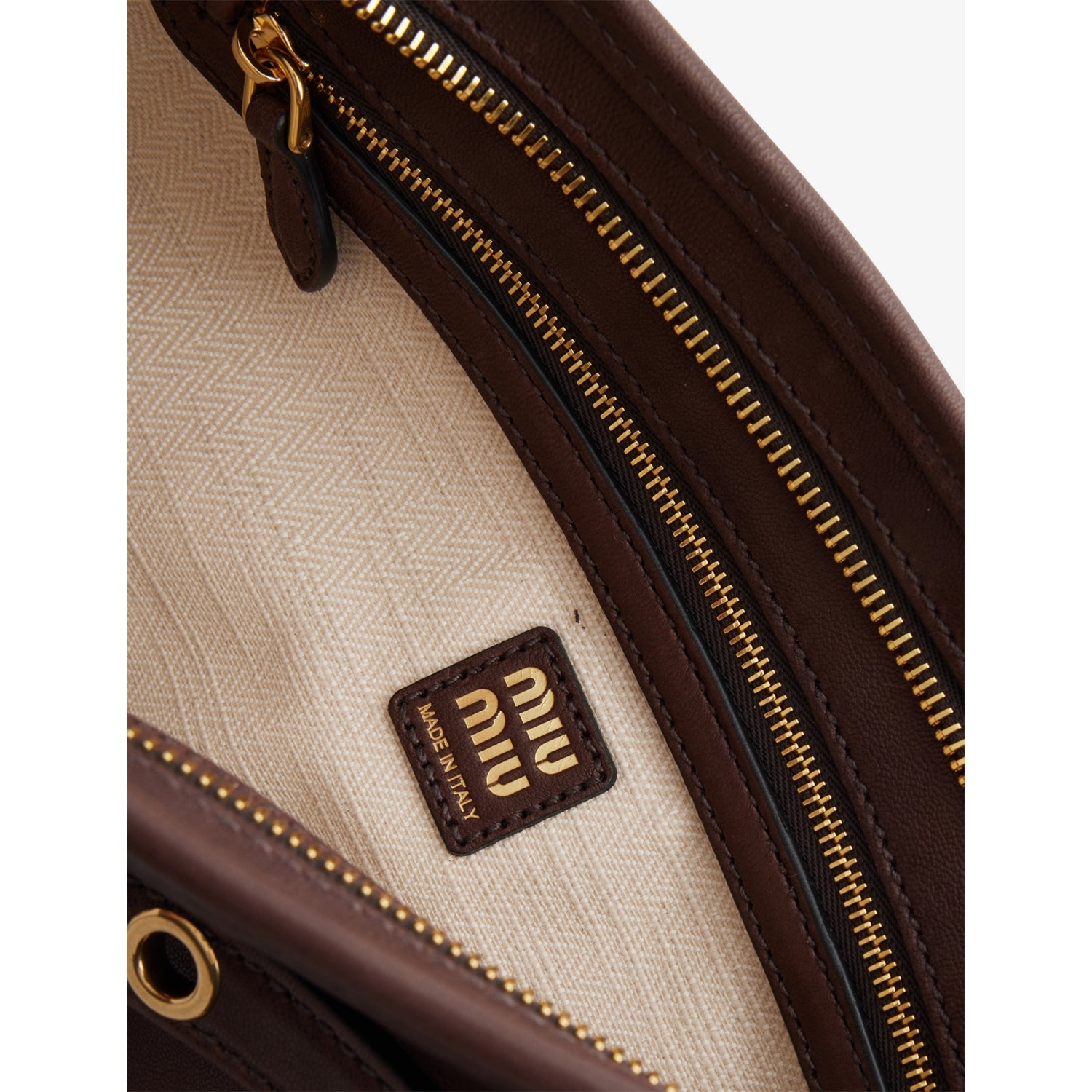Miu Miu Aventure leather shoulder bag, imported from the UK