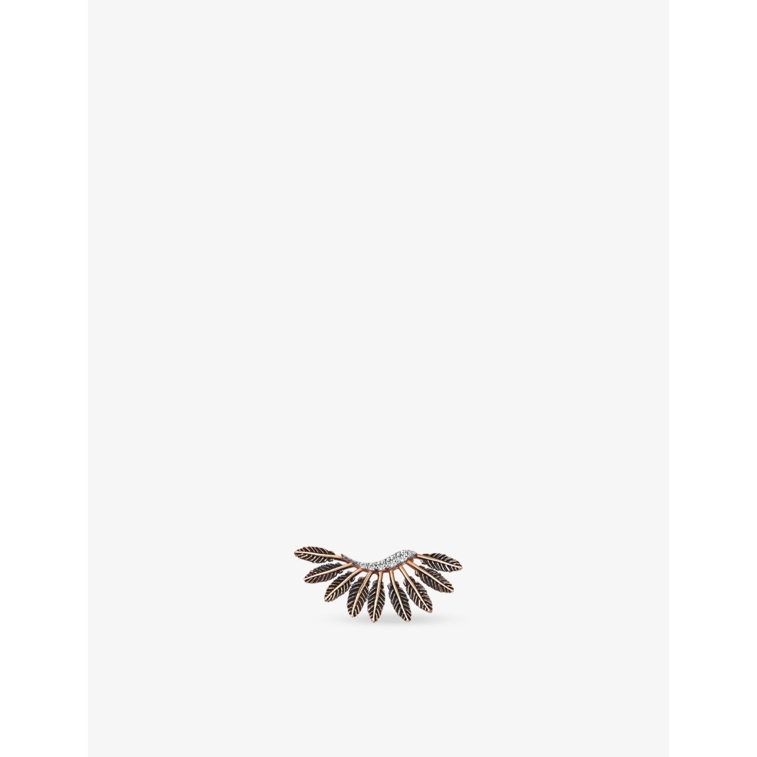 Kismet By Milka Feather Arc 0.06ct Diamond Stud Earring