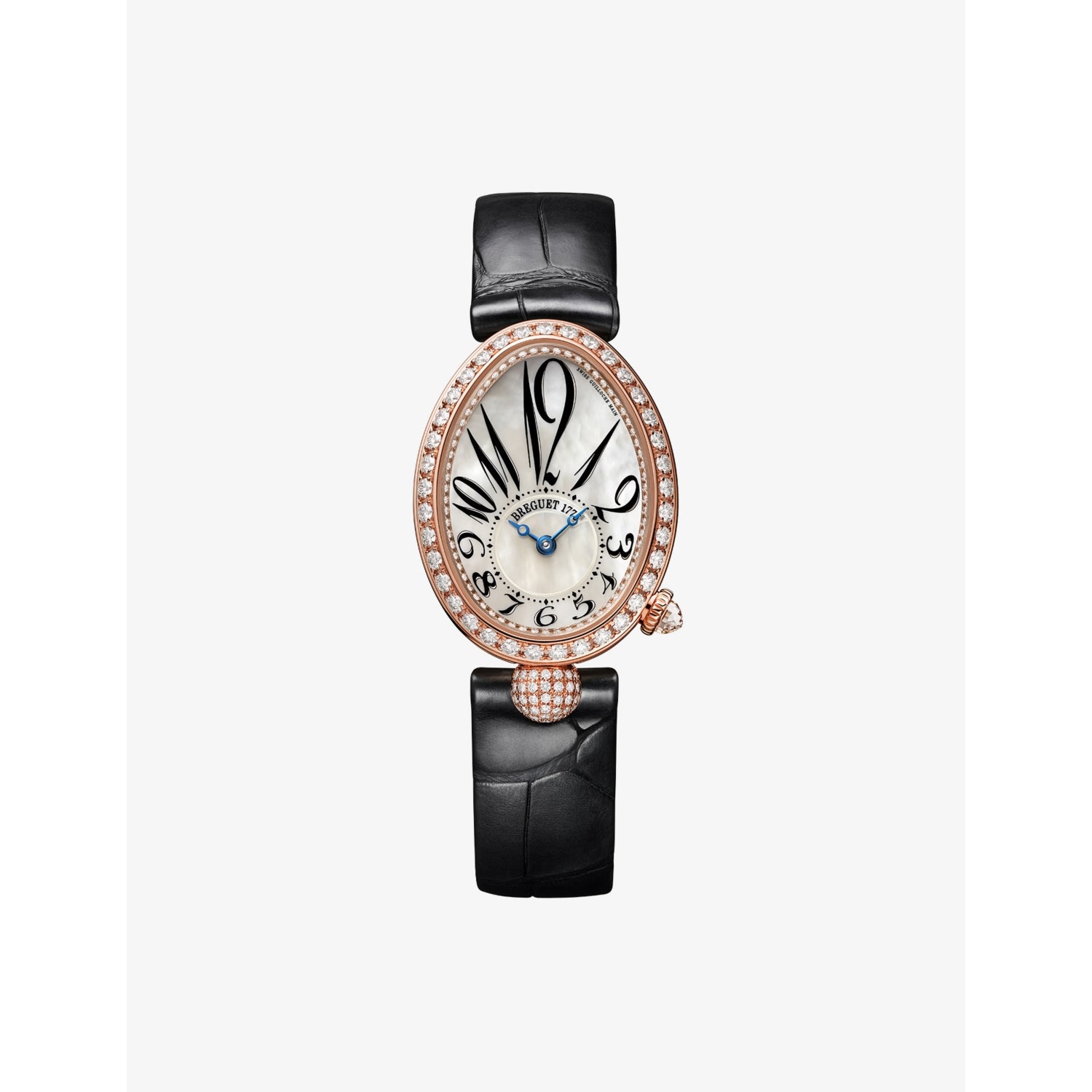 Breguet Reine de Naples rose gold diamond watch 25mm, imported from the UK