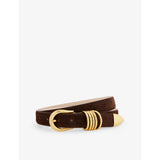 Déhanche suede belt 99cm 2.5cm, imported from the UK