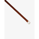 Sandro braided leather belt with square buckle (British brand)