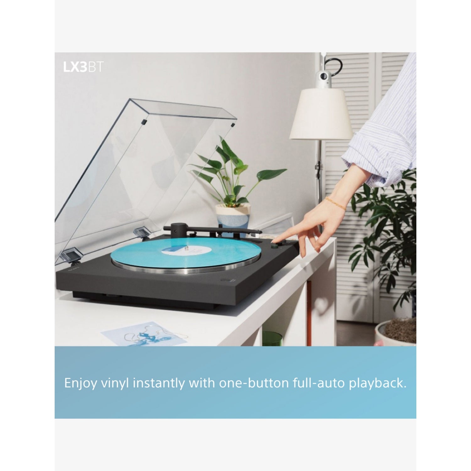 Sony PS-LX3BT Bluetooth turntable, imported from the UK