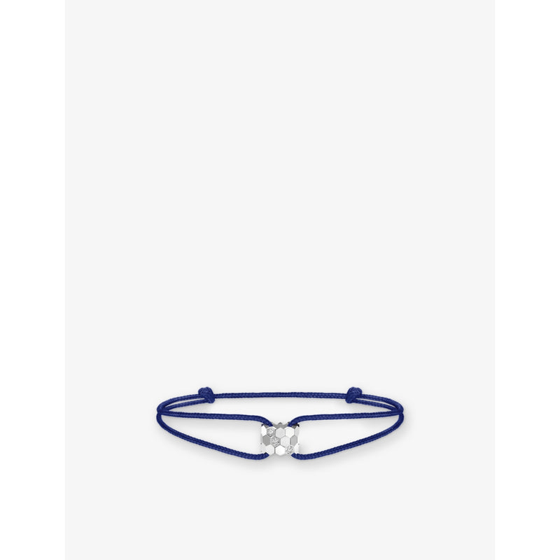 Chaumet 18ct white gold cord bracelet with diamonds, UK version