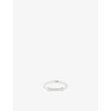 Astrid & Miyu sterling silver knot ring with crystals, British product