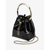 Jimmy Choo Bon Bon shiny leather bucket bag (British brand)