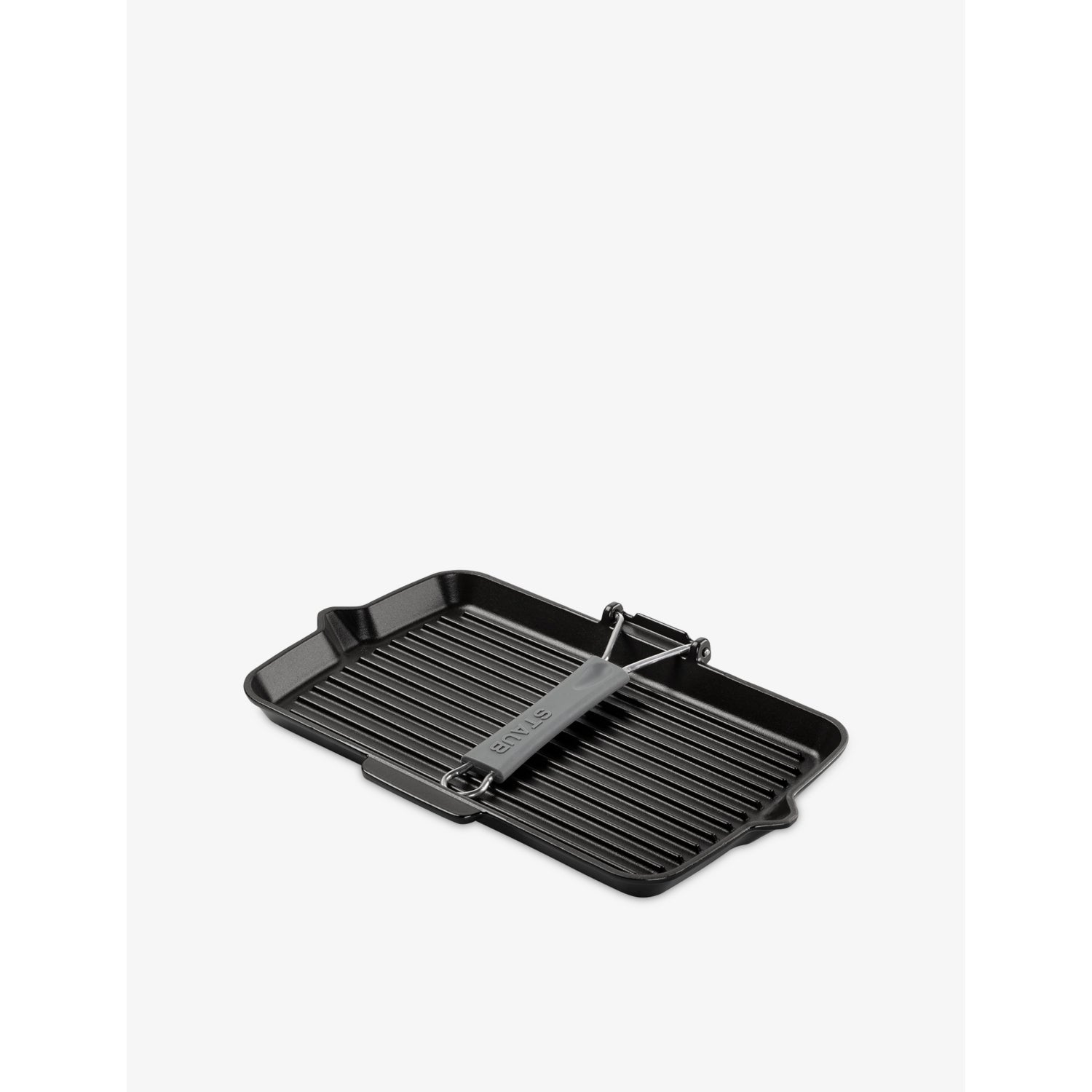 Staub rectangular cast iron grill pan 34cm, imported from the UK