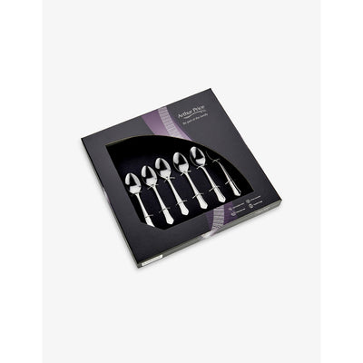 selfridges Arthur Price Dubarry Stainless Steel 6-Piece Coffee Spoon Set- Buy online at McGrocer