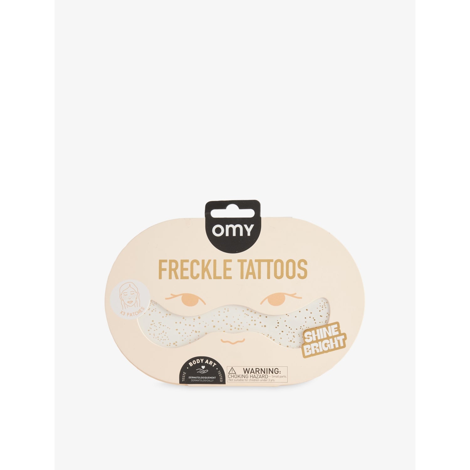 OMY Shine Bright golden freckle tattoos - British product
