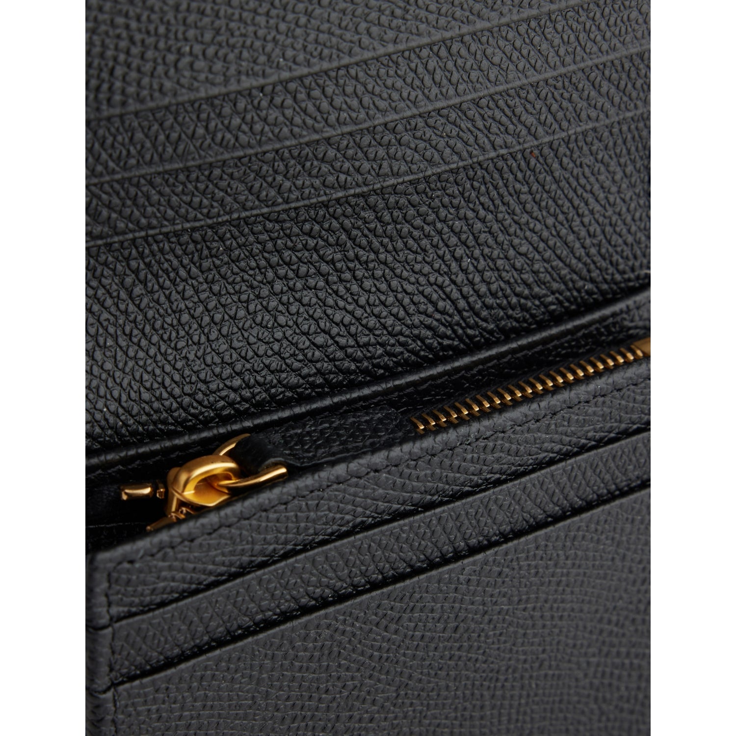 Valentino Garavani VLogo Signature leather card holder grain texture (British brand)
