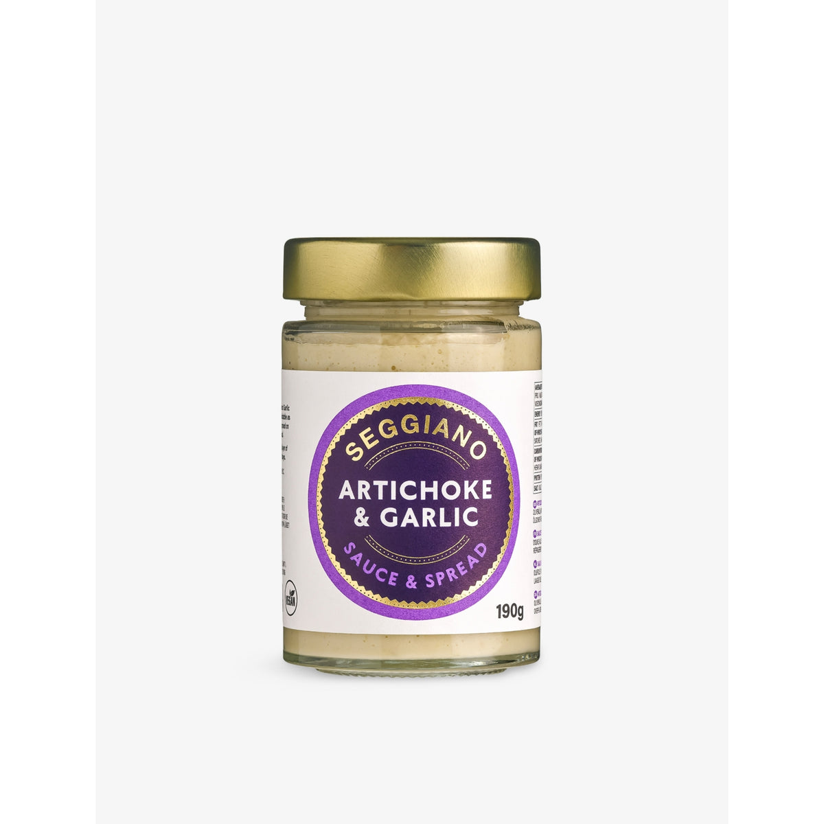 Seggiano artichoke and garlic sauce and spread 190g (British brand)