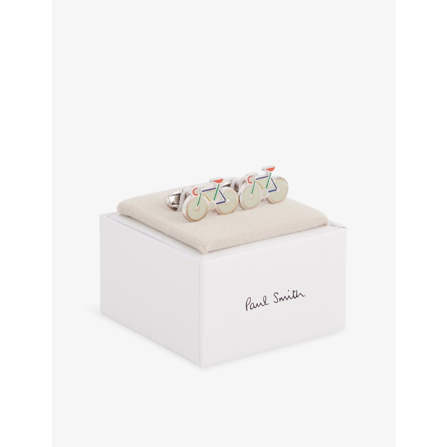 Paul Smith copper and zinc bicycle cufflinks, UK version