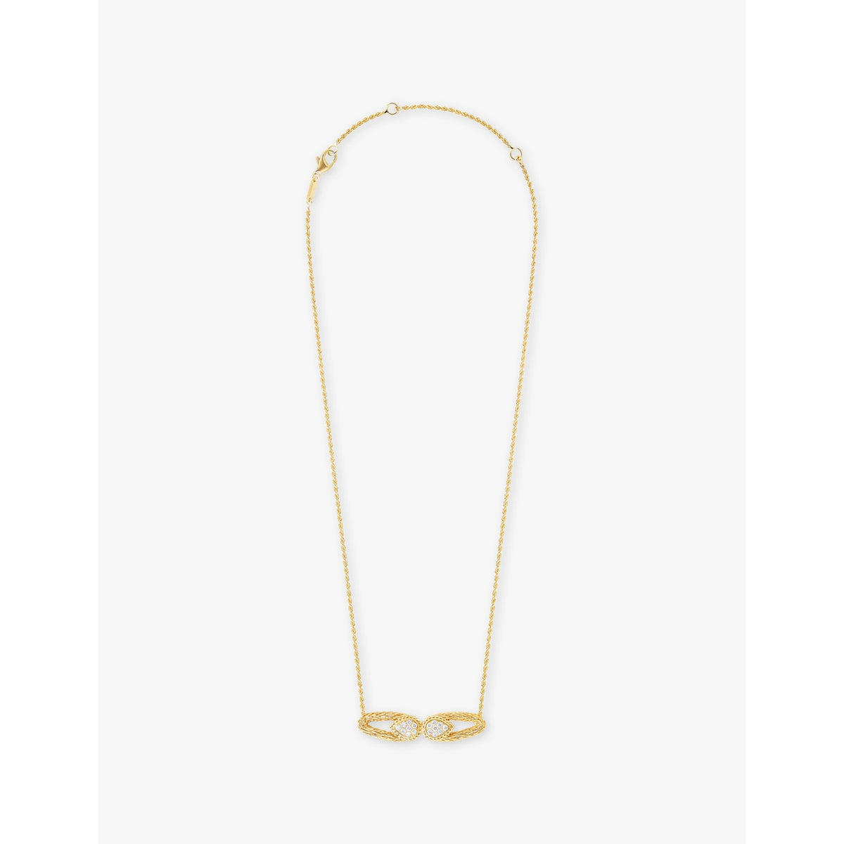 Boucheron Serpent Bohème 18ct yellow gold 0.25ct diamond pendant necklace - British product