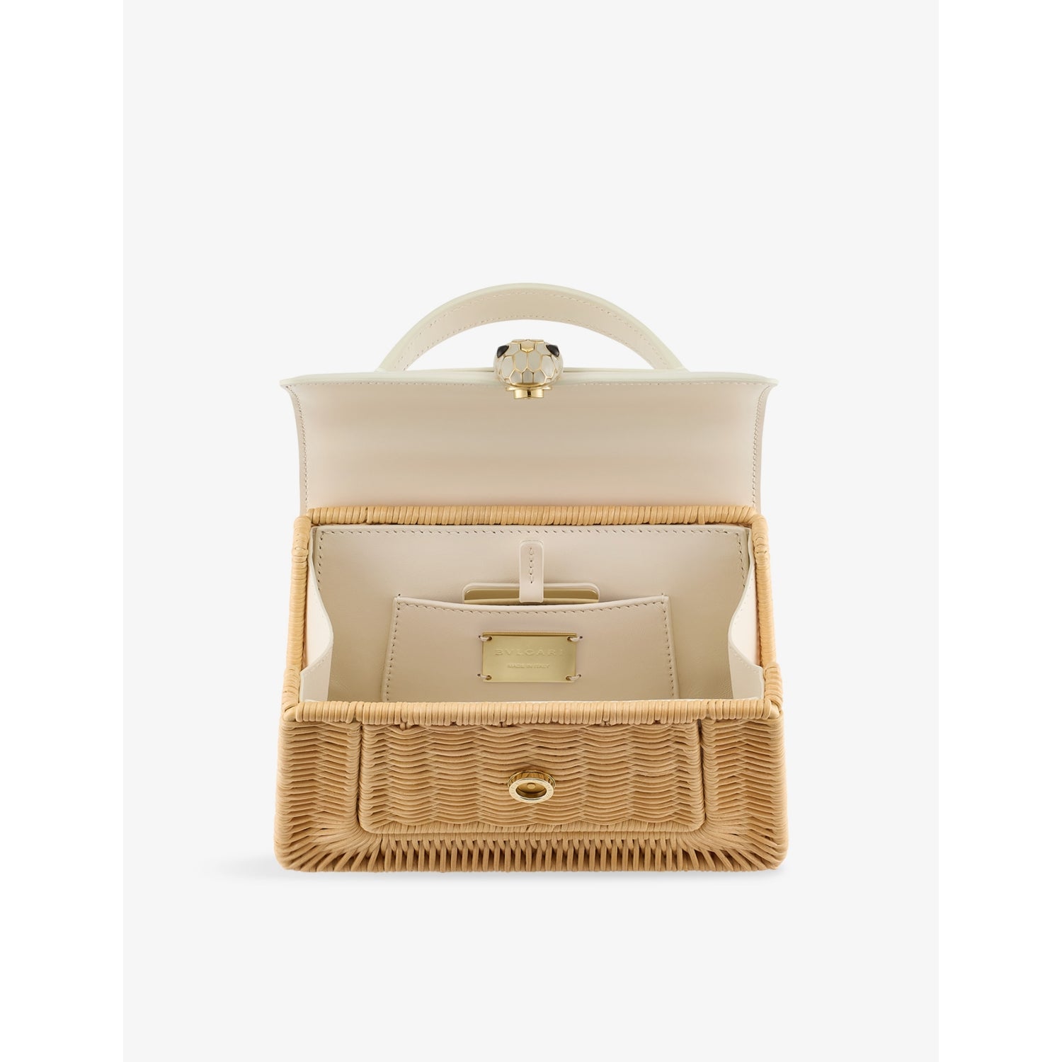 Bvlgari Serpenti Forever Mini top-handle bag with Calla crystals (British brand)